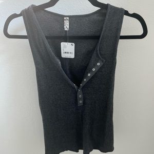 Gray Free People tank top